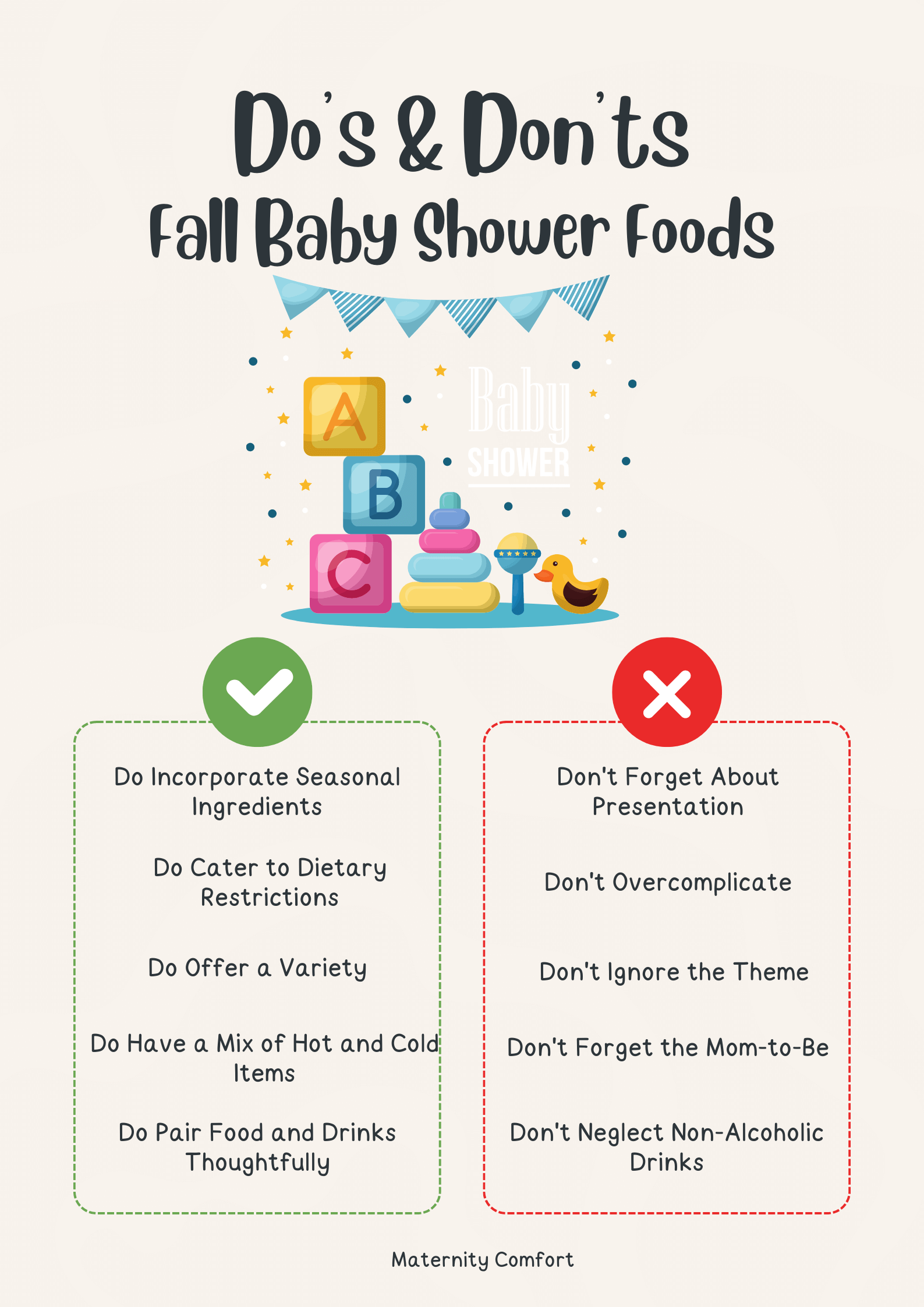 Fall baby shower do's and don'ts