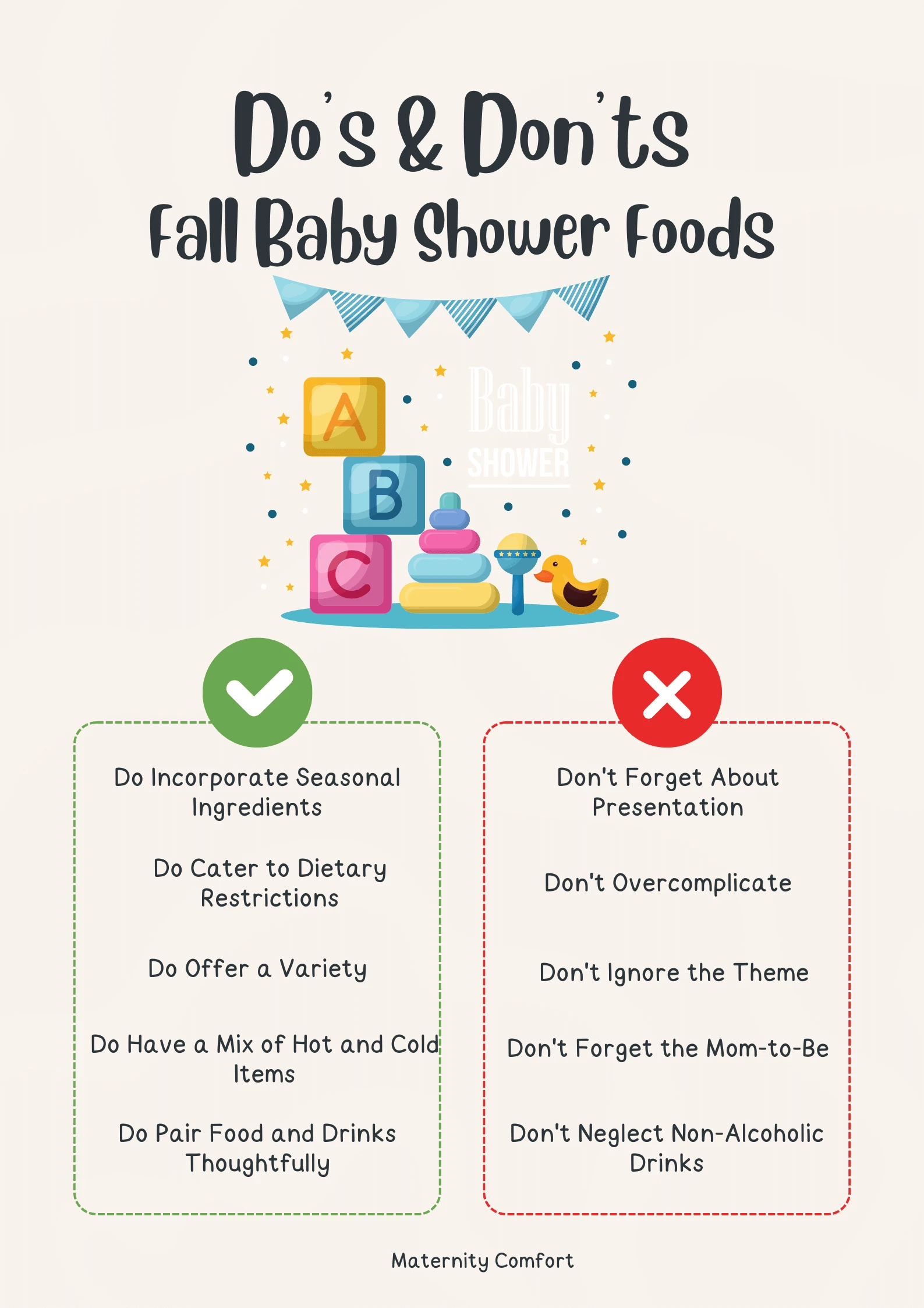 Fall baby shower do's and don'ts