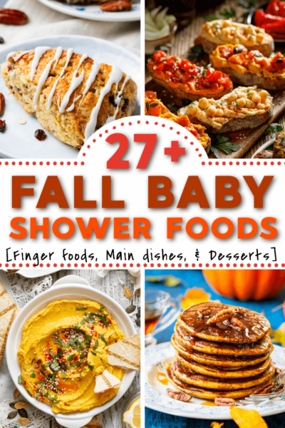 fall baby shower foods
