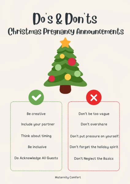 Christmas Pregnancy Announcements do's and don'ts