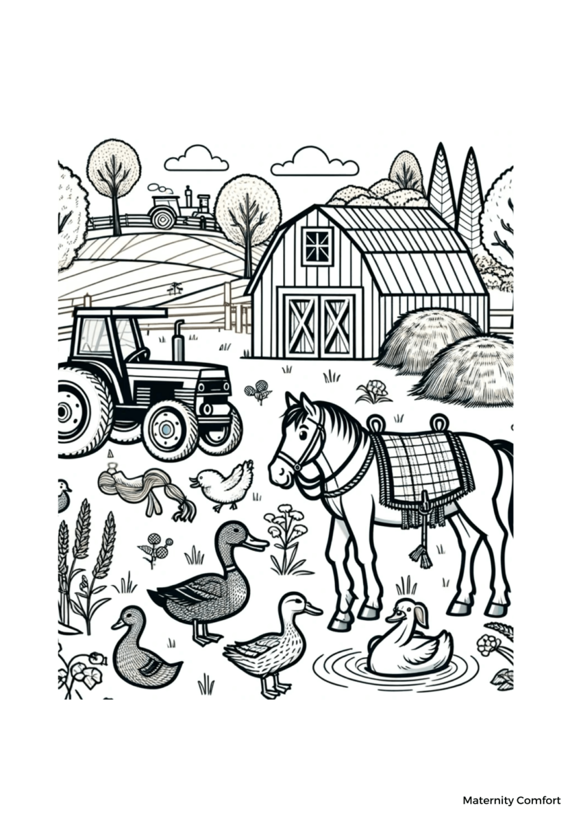 7 Delightful Farm Animal Coloring Pages For Kids