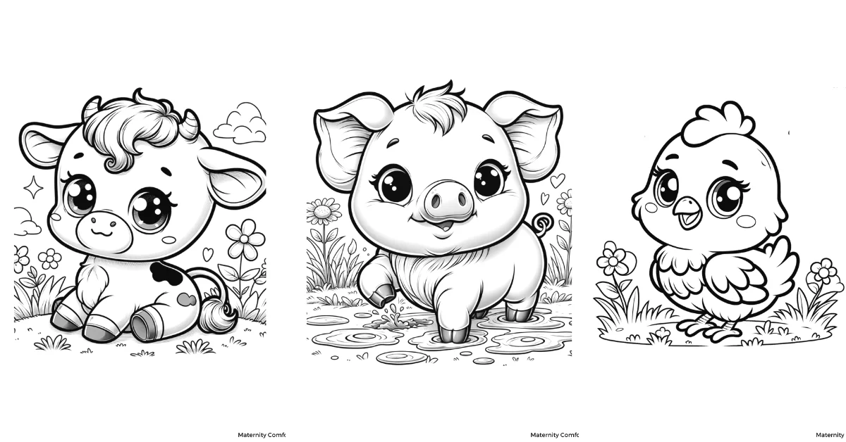 farm animal coloring pages