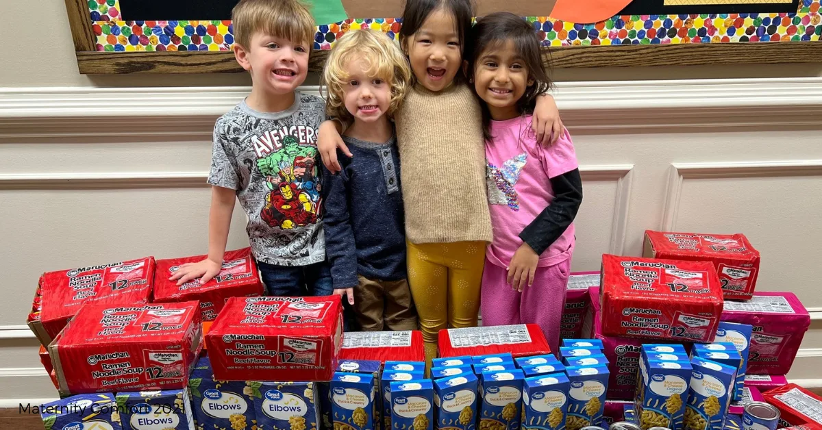 Preschool food drive November 2023