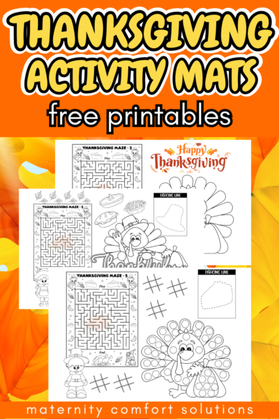Thanksgiving activity placemats