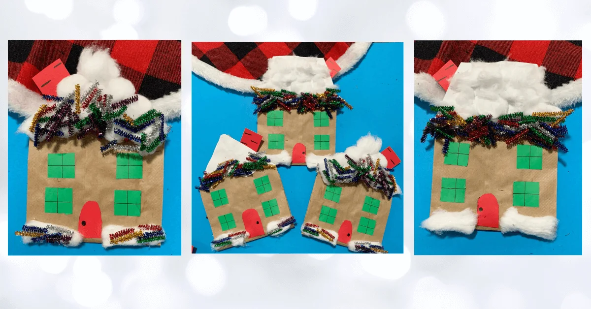 Paper Bag Gingerbread House Craft For Kids