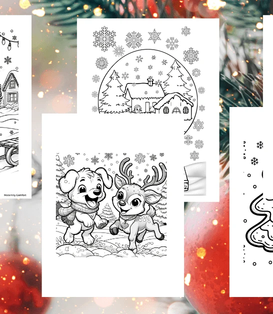 Christmas coloring pages