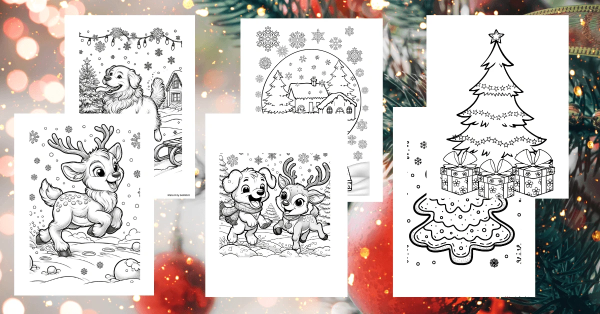 Christmas coloring pages