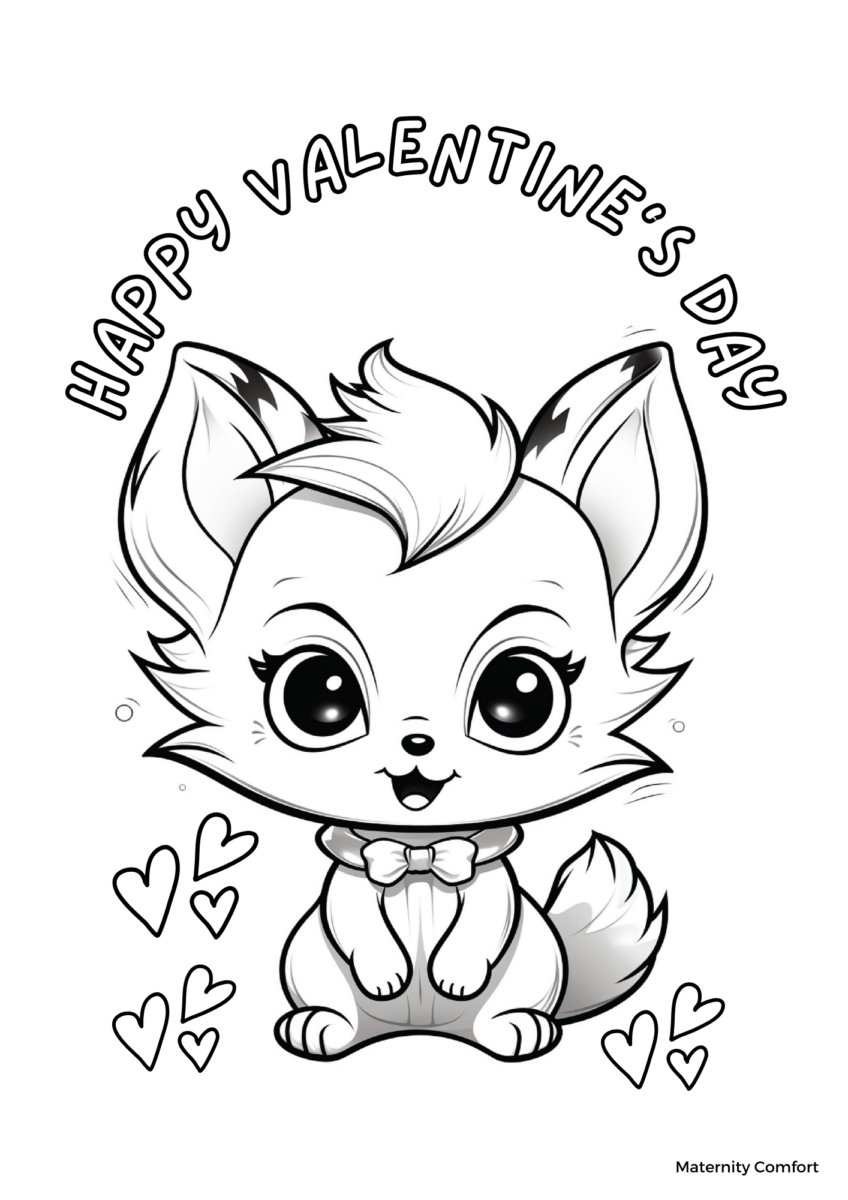 10 Adorable Valentine's Day Coloring Pages For Kids » Maternity Comfort ...