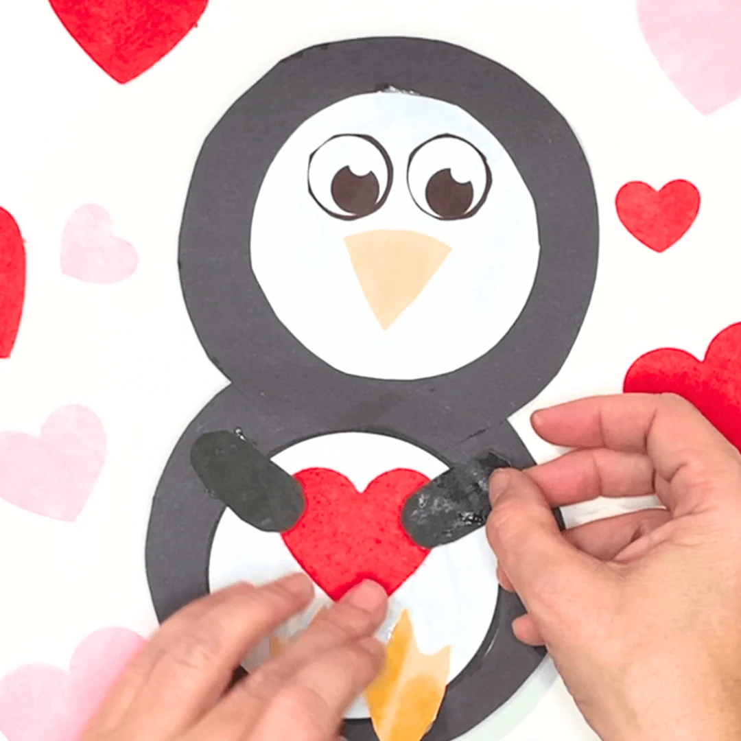 Valentine's Day Penguin Craft