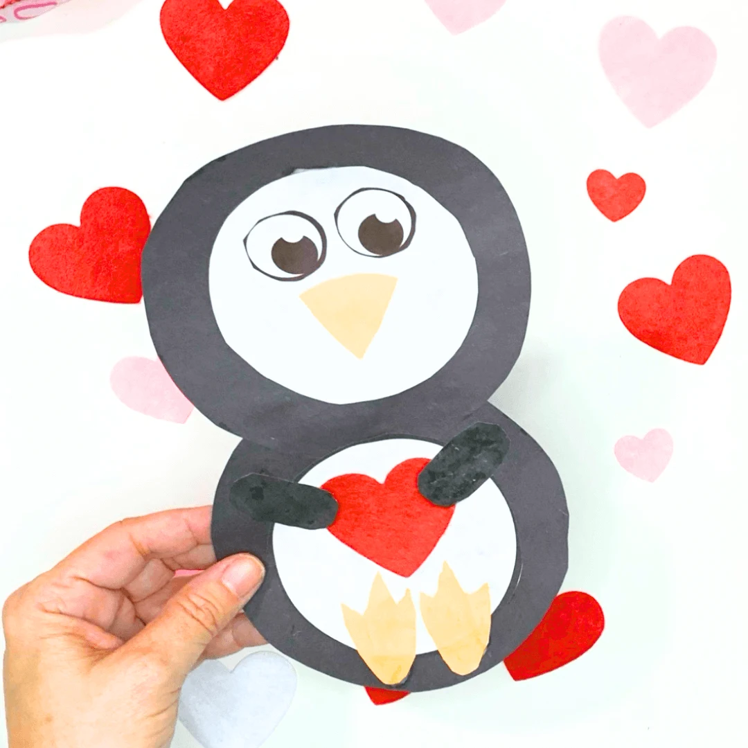 Valentine's Day Penguin Craft