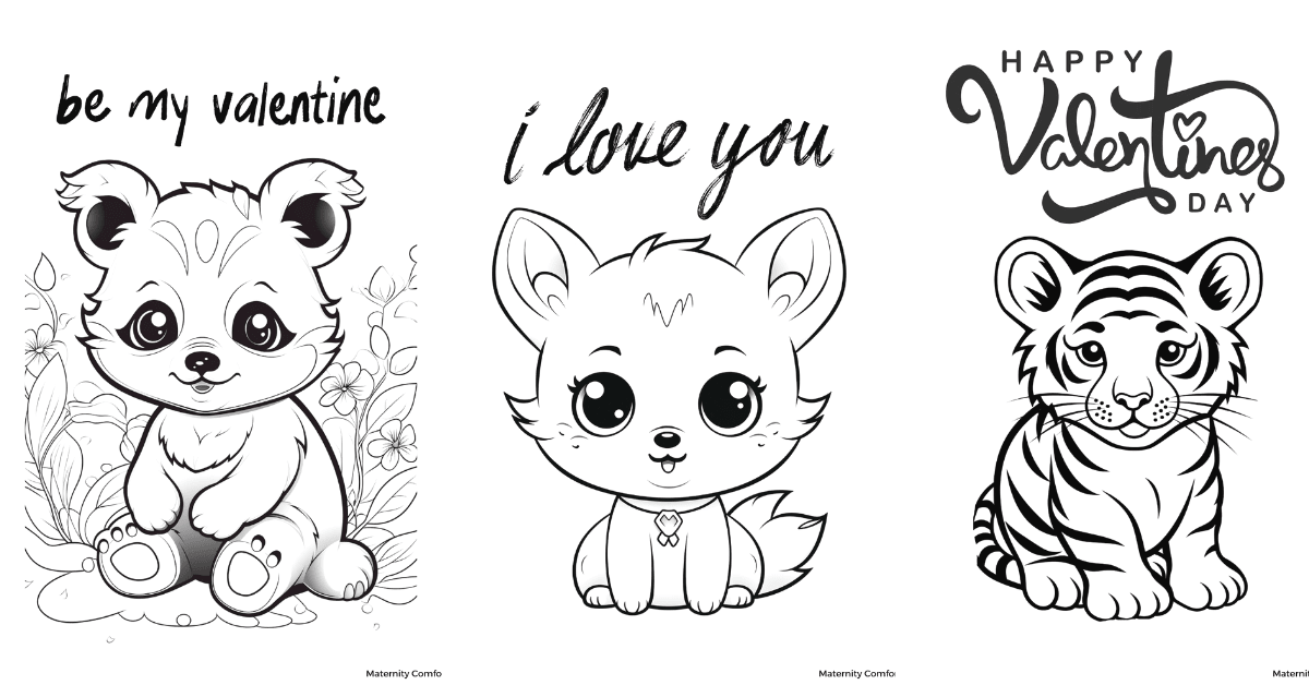 valentine's day coloring pages