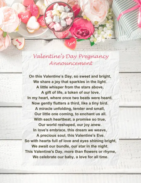 valentine's day pregnancy announcements