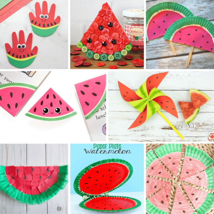 12 Summer Watermelon Crafts For Kids