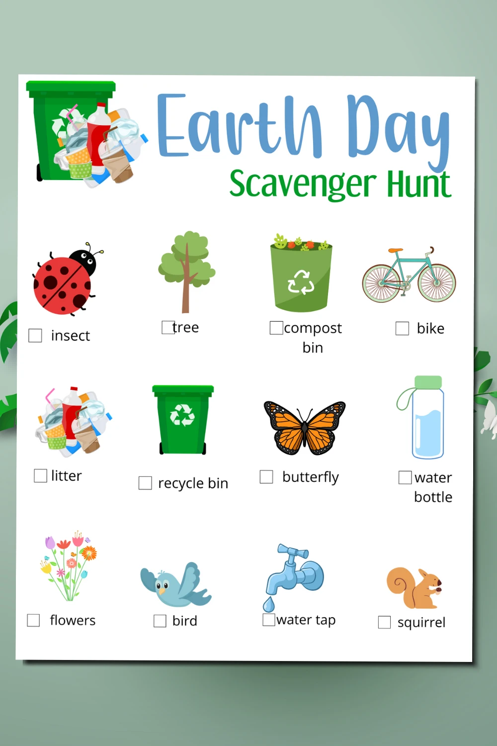 Earth Day Scavenger Hunt