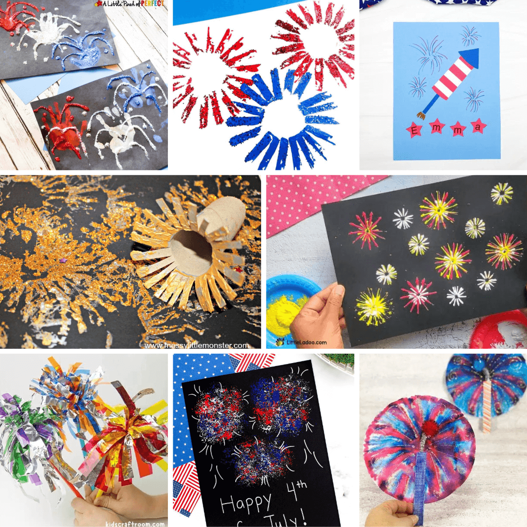 17+ Patriotic Firework Crafts For Kids » Maternity Comfort Solutions