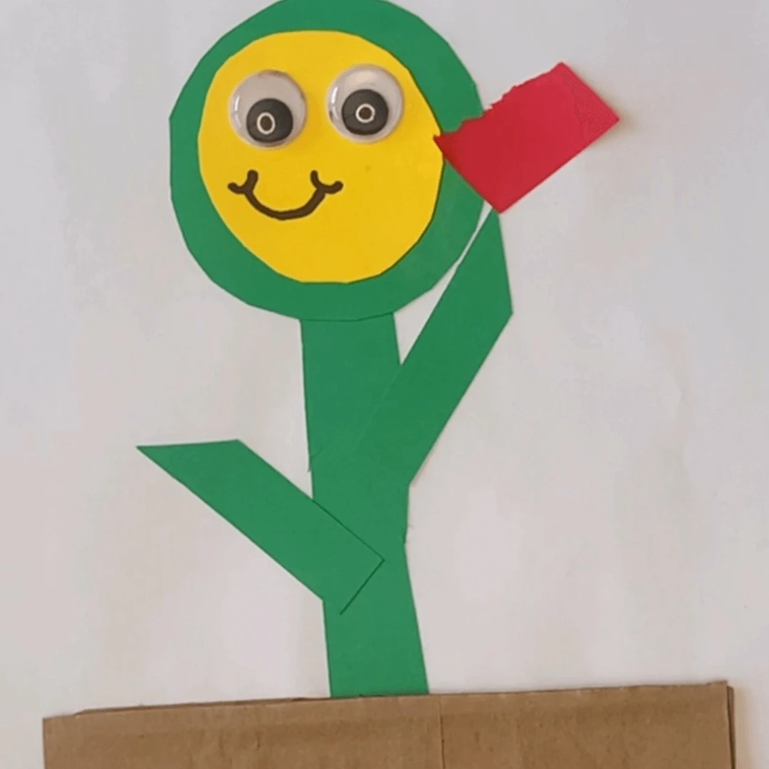 Paper Bag Mother's Day Flower Craft